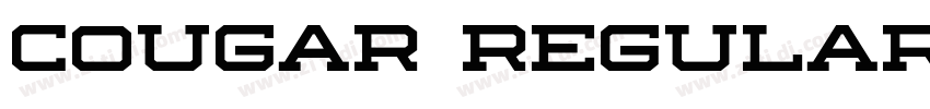 COUGAR Regular字体转换 COUGAR Regular字体转换